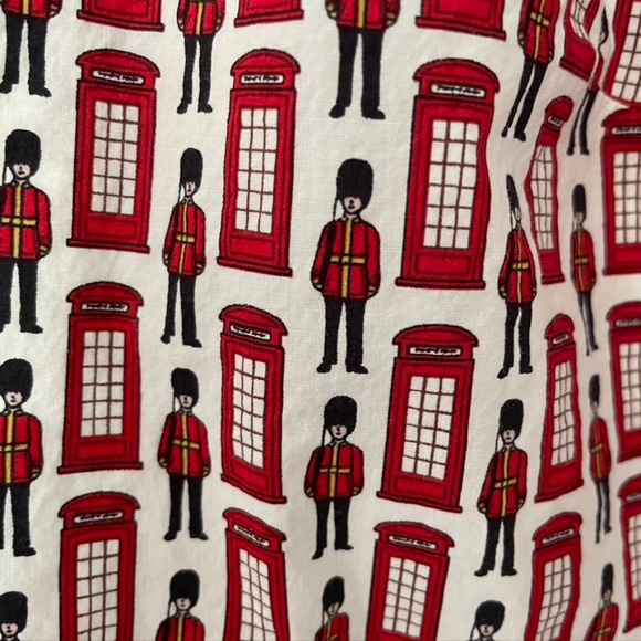 Talbots Womens Small London Guard / Telphone Box Button Down Shirt - Picture 3 of 4